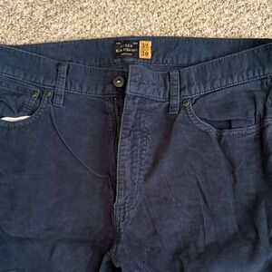 Men's J. Crew Navy 770 Slim Straight Corduroy Pants 32x30